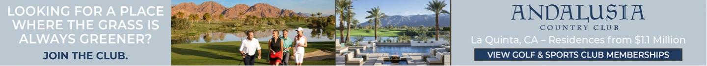 Andalusia Country Club, La Quinta, CA — residences from $1.1 million. View golf and sports club memberships.